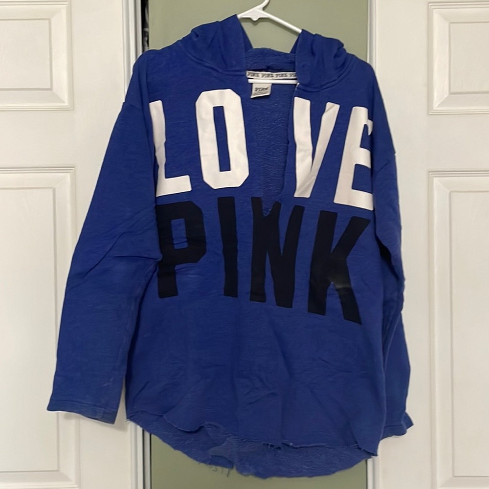 Victoria’s Secret PINK Sweatshirt, Size Large, Some Wear and Tear (See Pics)